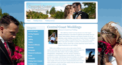 Desktop Screenshot of centralcoastweddings.net